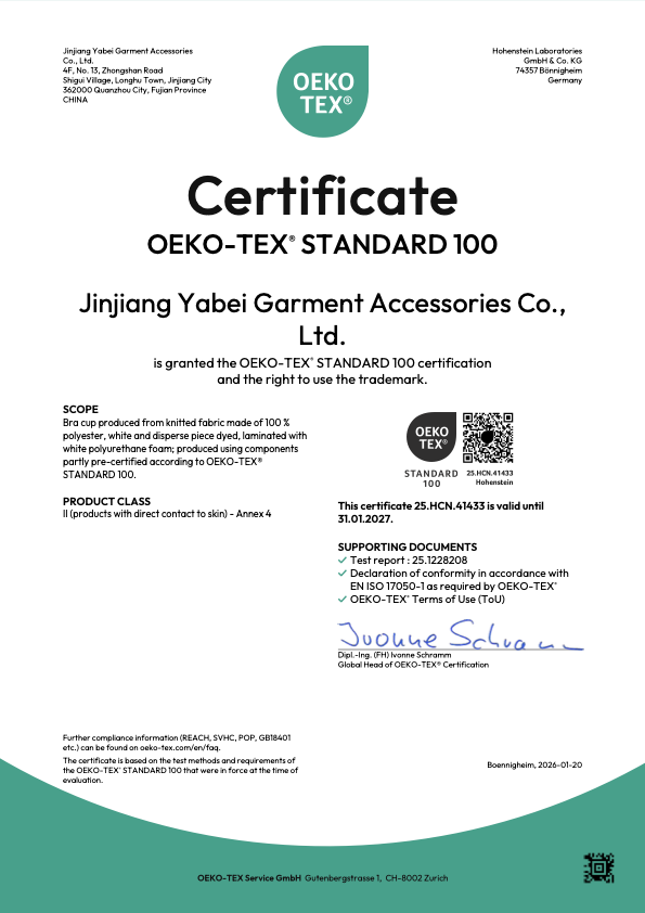 OEKO-TEX® Standard 100 Certification
